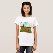 Enhanced Poppy Field door Claude Monet T-shirt (Voorkant volledig)