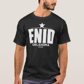 Enid Oklahoma Retro Vintage T-shirt (Voorkant)