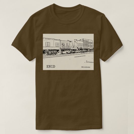 Enid Oklahoma T-shirt (Design voorkant)
