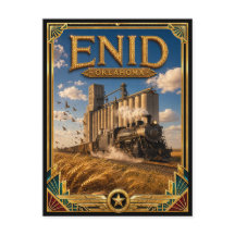 Enid Oklahoma Vintage Art Deco Gouden Tijdperk