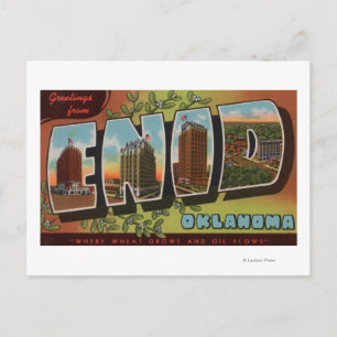 Enid, OklahomaLarge Letter ScenesEnid, OK Briefkaart