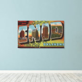 Enid, OklahomaLarge Letter ScenesEnid, OK Canvas Afdruk (Insitu (Houten vloer))