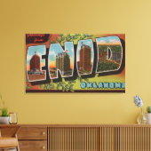 Enid, OklahomaLarge Letter ScenesEnid, OK Canvas Afdruk (Insitu (Woonkamer))