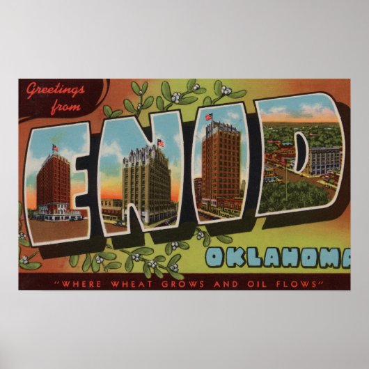 Enid, OklahomaLarge Letter ScenesEnid, OK Poster (Voorkant)
