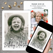 ENIELE Birthday 2 Foto Chic Stylish Typography Par Kaart