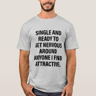 Enig en klaar om zenuwachtig te worden over iedere t-shirt