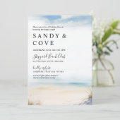 ENIG EVENEMENT Minimal Beach Waterverf Kaart (Staand voorkant)