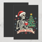 Enig Kerstmis Enig Griezelskelet Kerstmis  Kaart (Voorkant / Achterkant)