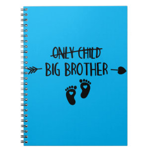Enig kind doorgestreept nu grote broer notitieboek