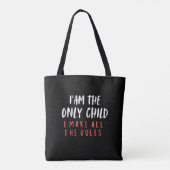 Enig kind grappige gezinsgrap tote bag (Achterkant)