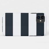 Enig Telefoonhoesje Gestreept Wit & Zwart Case-Mate iPhone Case (Achterkant (horizontaal))