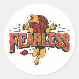 Enig woord onverschrokken sticker