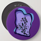 Enige Avond Wijnstok Ronde Button 6,0 Cm (Voorkant /achterkant)