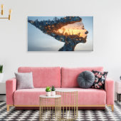 Enige beschaving canvas afdruk (Insitu (Woonkamer))