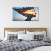 Enige beschaving canvas afdruk (Insitu (Slaapkamer))
