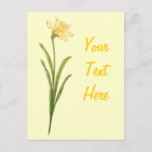 Enige Daffodil Illustratie door Kate Greenaway Briefkaart