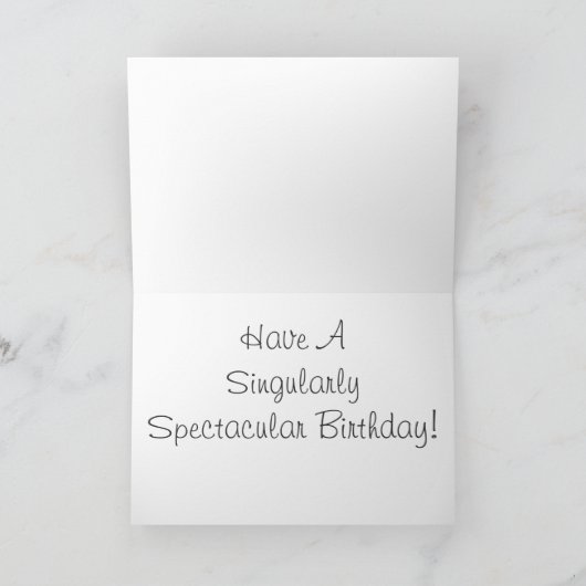 Enige Daisy Birthday Card Kaart (Binnen)