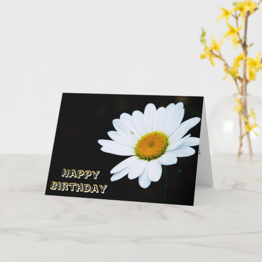 Enige Daisy Birthday Card Kaart (Gele Bloem)