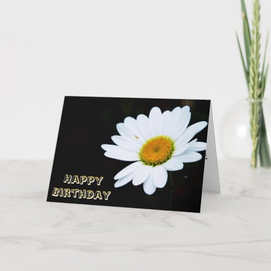 Enige Daisy Birthday Card Kaart (Voorkant)