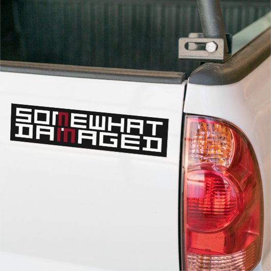 ENIGE DAMAGED BUMPERSTICKER (Op Truck)
