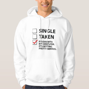 Enige die in liefde met mijn computer wordt ingeno hoodie