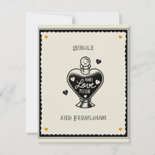 Enige & Fabulous Anti-Liefdeskaart Notitiekaartje