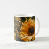 Enige Gele Zonnebloem Koffiekop Mok (Voorkant rechts)