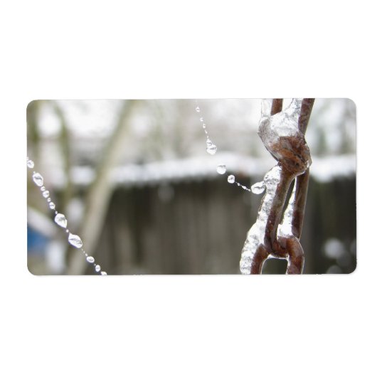 Enige Ketting en Parels Etiket (Voorkant)