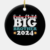 Enige kind Big Brother 2024 gepromoveerd naar Keramisch Ornament (Achterkant)