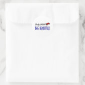 Enige kind broer ronde sticker (Tas)