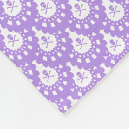 ENIGE KLEUR! Lace White Ground Fleece Deken