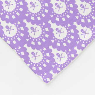 ENIGE KLEUR! Lace White Ground Fleece Deken