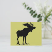 Enige kleur met Silhouet Briefkaart (Staand voorkant)