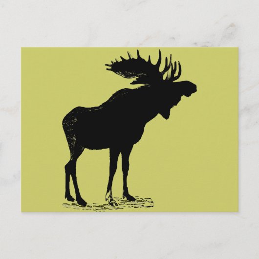 Enige kleur met Silhouet Briefkaart (Voorkant)