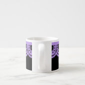 ENIGE KLEUR! Skull Lace Small Tea Cup Espresso Kop (Achterkant)