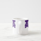 ENIGE KLEUR! Skull Lace Small Tea Cup Espresso Kop (Achterkant)