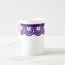 ENIGE KLEUR! Skull Lace Tea Cup