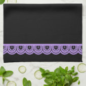 ENIGE KLEUR! Skull Lace Tea Towel Theedoek (Gevouwen)