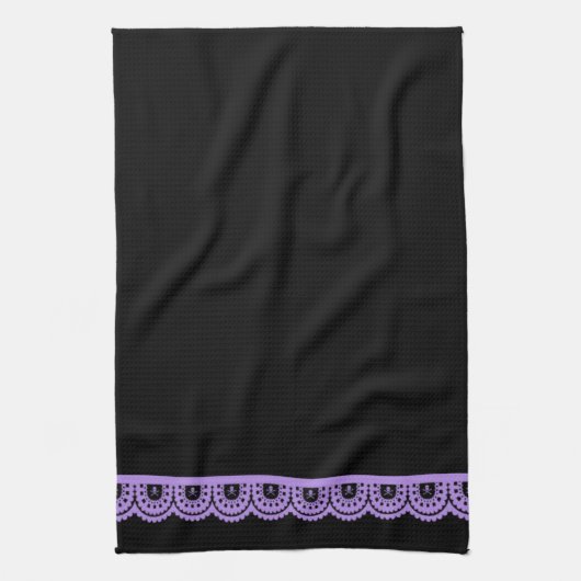 ENIGE KLEUR! Skull Lace Tea Towel Theedoek (Verticaal)