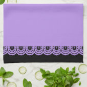 ENIGE KLEUR! Skull Lace Tea Towel Theedoek (Gevouwen)