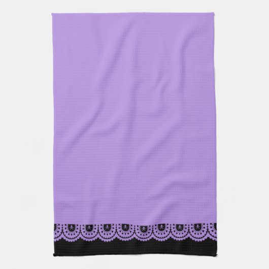 ENIGE KLEUR! Skull Lace Tea Towel Theedoek (Verticaal)