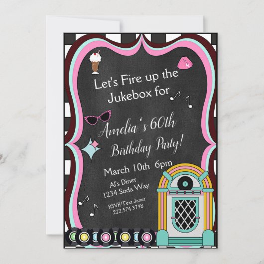 Enige leeftijd, 1950 Diner Verjaardag Kaart (Voorkant)