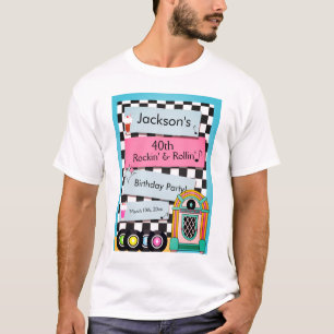Enige leeftijd, 1950 Diner Verjaardag T-shirt