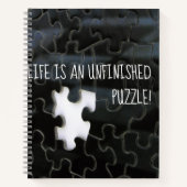 Enige Ontbrekende Zwarte en Witte Foto van het Pun Notitieboek (Voorkant)