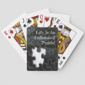 Enige Ontbrekende Zwarte en Witte Foto van het Pun Pokerkaarten (Achterkant)