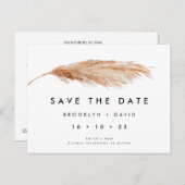 Enige Pampas grass sparen het Briefkaart van de Da (Voorkant / Achterkant)