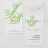 enige proprietor-therapie visitekaartje (Voorkant / Achterkant)