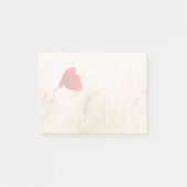 Enige Rode papaver in een grijs veld Post-it® Notes (Voorkant)