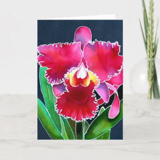 Enige Roze Orchidee Kaart