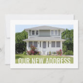 Enige Tekst Nieuw Thuisadres Verandering 2 Foto Ve Aankondiging (Voorkant)